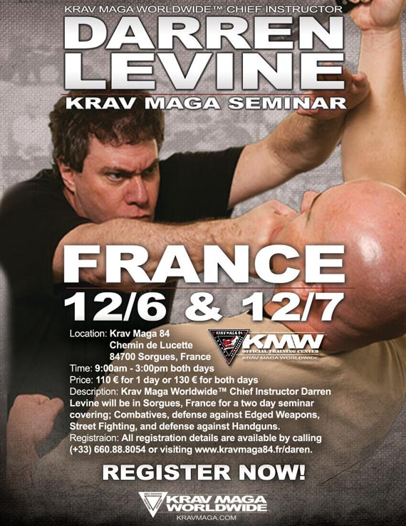 Darren Levine Krav Maga training in France