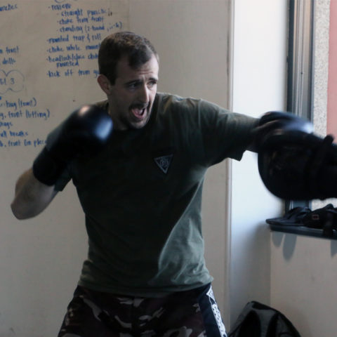 Self defense punching training