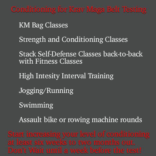 Krav Maga belt test tips